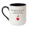 Elegancki kubek biało-czarny 330 ml Mogłabym być miła czarny humor