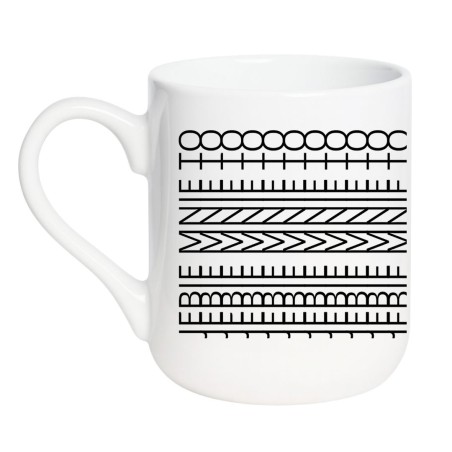 Elegancki kubek biały 330 ml z sekretnym napisem „Jebie mnie to”.