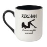 Elegancki kubek biało-czarny 330 ml z odważnym tekstem dla osób z dystansem