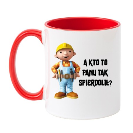 Kubek na prezent dla złotej rączki zabawny tekst