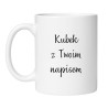 Kubek personalizowany z własnym napisem na zamówienie