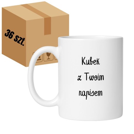 Personalizowany kubek z humorem – HURT - karton 36 sztuk