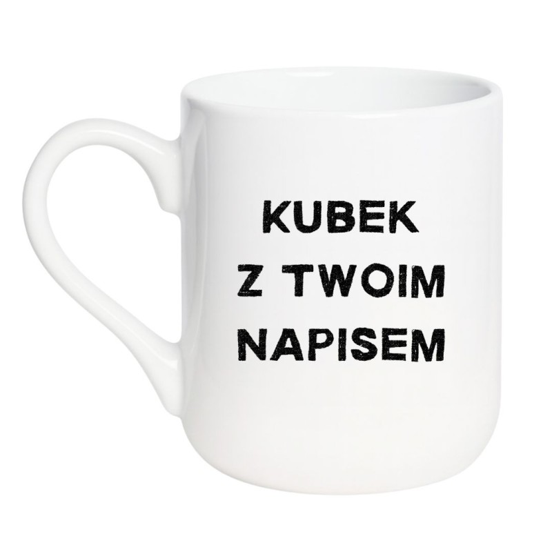 Kubek z Twoim napisem – minimalistyczny design, must-have dla fanów prostoty