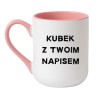 Kubek z napisem w industrialnej czcionce – idealny do biura i domu