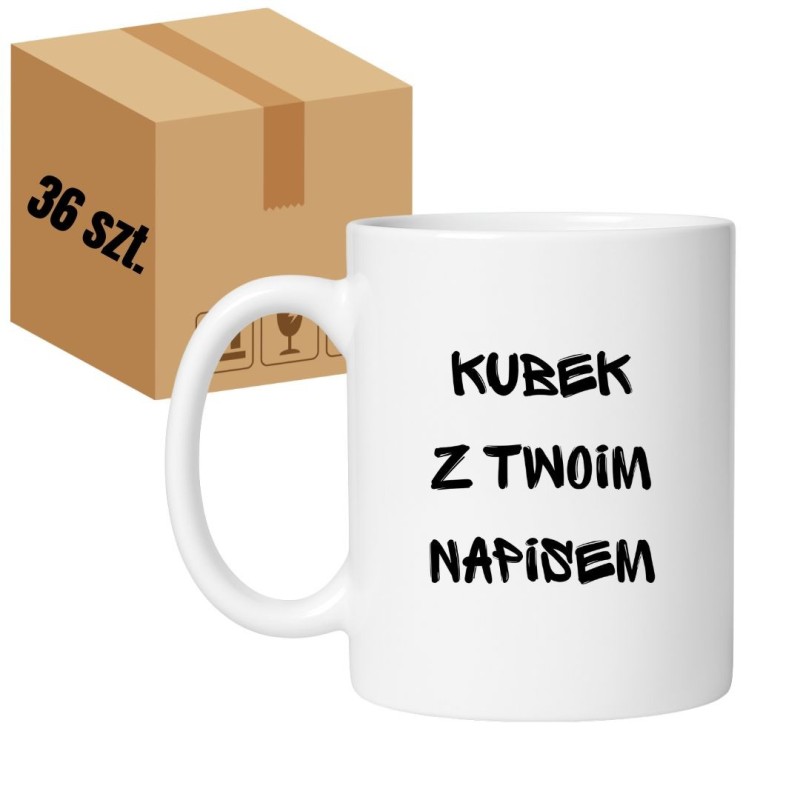 Karton z kubkami personalizowanymi – pakowanie hurtowe, wysyłka bezpieczna