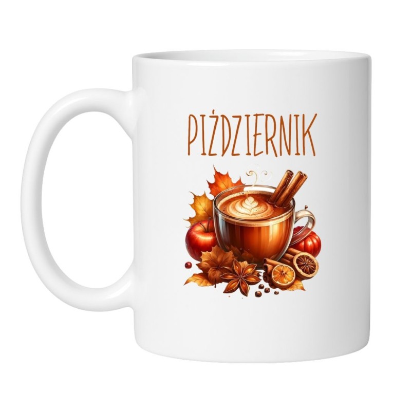 śmieszny kubek piździernik jesień prezent dla kawosza kawa dynia