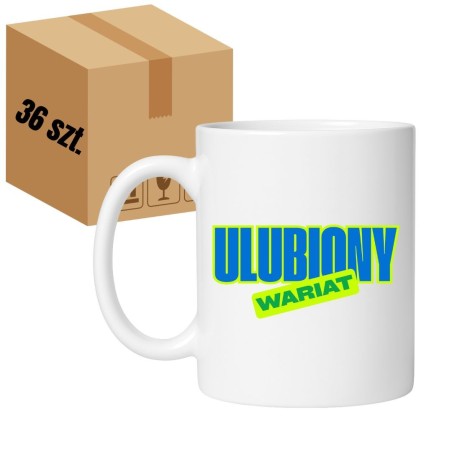 Kubek biały 330 ml z nadrukiem – zestaw 36 sztuk HURT, oferta dla firm i sklepów online, praktyczny wybór w dużej ilości.