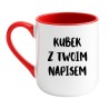 Kubek z Twoim tekstem – czcionka odręczna, prezent dla przyjaciół