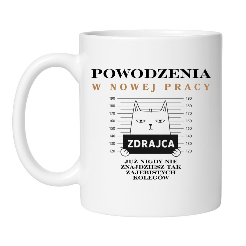 Śmieszny kubek biały 330 ml z zabawną grafiką – doskonały gadżet biurowy, must-have dla fanów kawy.