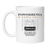 Śmieszny kubek biały 330 ml z zabawnym motywem – idealny gadżet biurowy dla kobiet odchodzących z zespołu.