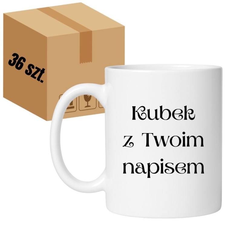 Karton z kubkami personalizowanymi – bezpieczne pakowanie, gotowe do wysyłki