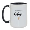 Kubek duży biało-czarny 450 ml z napisem – humorystyczny nadruk, kubek dla fajnego kolegi.