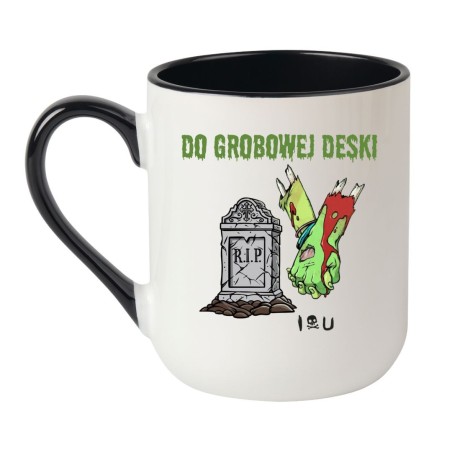 Kubek z ręką zombie – śmieszny design