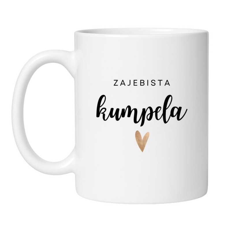 Śmieszny kubek biały 330 ml z nadrukiem – zabawny motyw dla kumpeli, idealny do biura.