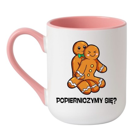Kubek dla pary z humorem "Popierniczymy się?"