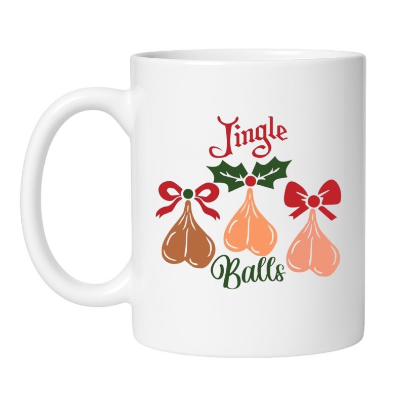 Kubek z napisem Jingle Balls – śmieszny prezent