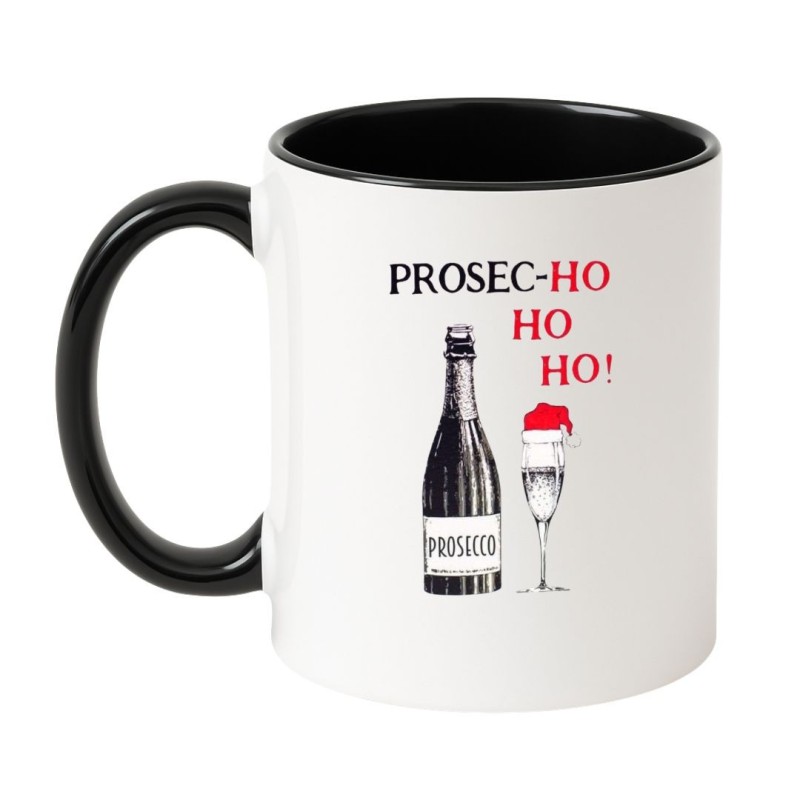 Kubek z napisem Prosec-Ho Ho Ho dla fanek prosecco