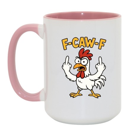 Kubek z napisem F-CAW-F prezent dla fanów czarnego humoru