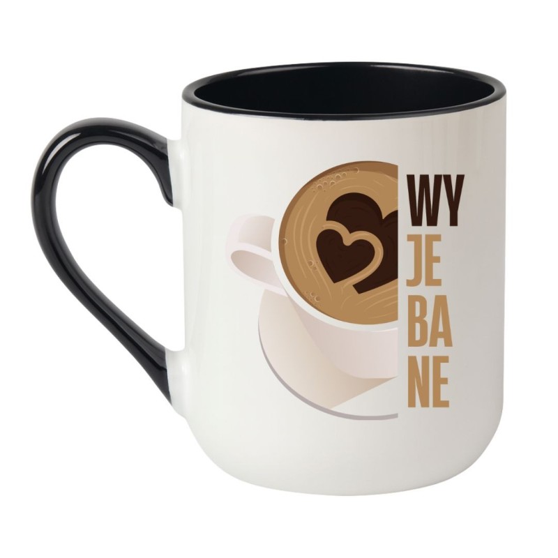 kubek z napisem wyjebane dla faceta z humorem