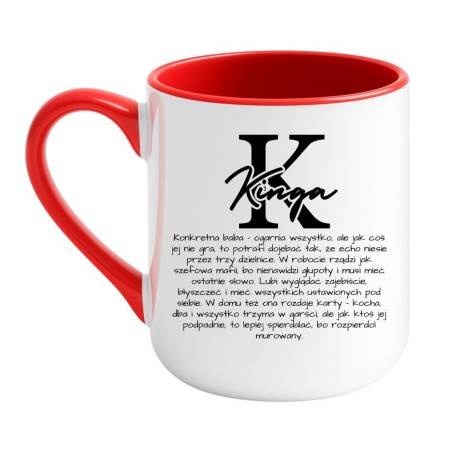 oryginalny kubek kinga z napisem personalizowany
