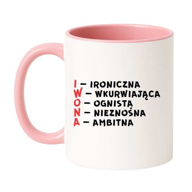 prezent dla iwony kubek imienny do kupienia limitowana edycja
