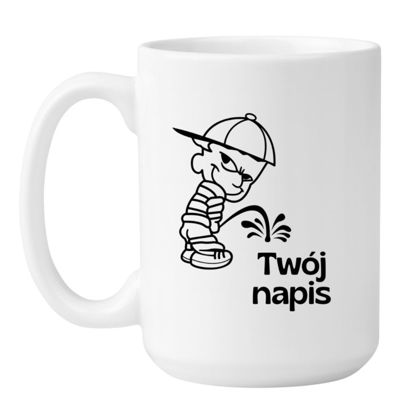 śmieszny kubek z napisem twój napis kup teraz limitowana seria