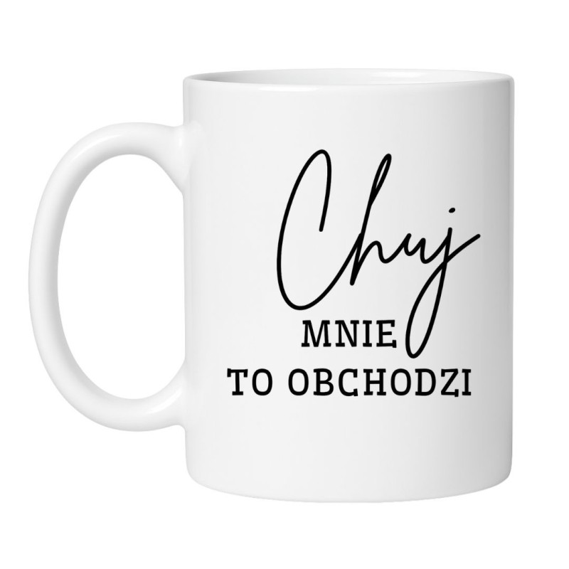 Kubek biały 330 ml z wulgarnym napisem – chamski kubek bez cenzury