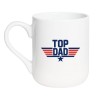 Kubek elegancki biały 330 ml z grafiką Top Dad – stylowy gadżet do pracy