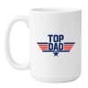 Kubek duży biały 450 ml z nadrukiem Top Dad – must-have dla taty