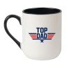 Kubek elegancki biało-czarny 330 ml z motywem Top Dad – sprawdź bestseller