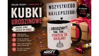 Kubki urodzinowe — prezent, który rozbawia jeszcze przed pierwszą kawą